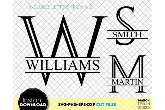 Download Monogram | Split Monogram SVG | Letters - Letters Collection