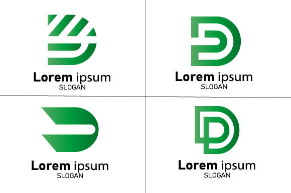 Download D Letter Monogram Logo Set - Premium Resources